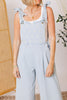 Daisy Floral Embroidered Overalls That Stretch (S-3XL)