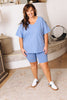 Essential Solids Oversized V-Neck Top (Part Of Set S-3XL)