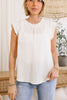 Rib Band Detailed Textured Top (S-L)