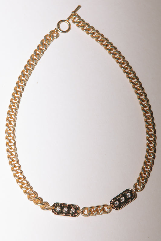 Ivy Exclusive - Keep Fighting Hidden Message Cuban Chain Necklace