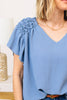 Solid Woven Blouse (S-L)