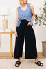 High Waisted Wide Leg Cropped Pants (S-3XL)