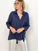 Joy Classic Linen Blend Button Down Top (S-L)