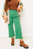 Doorbuster - Glowing Green Acid Washed High Waisted Straight Leg Jeans (S-XL)