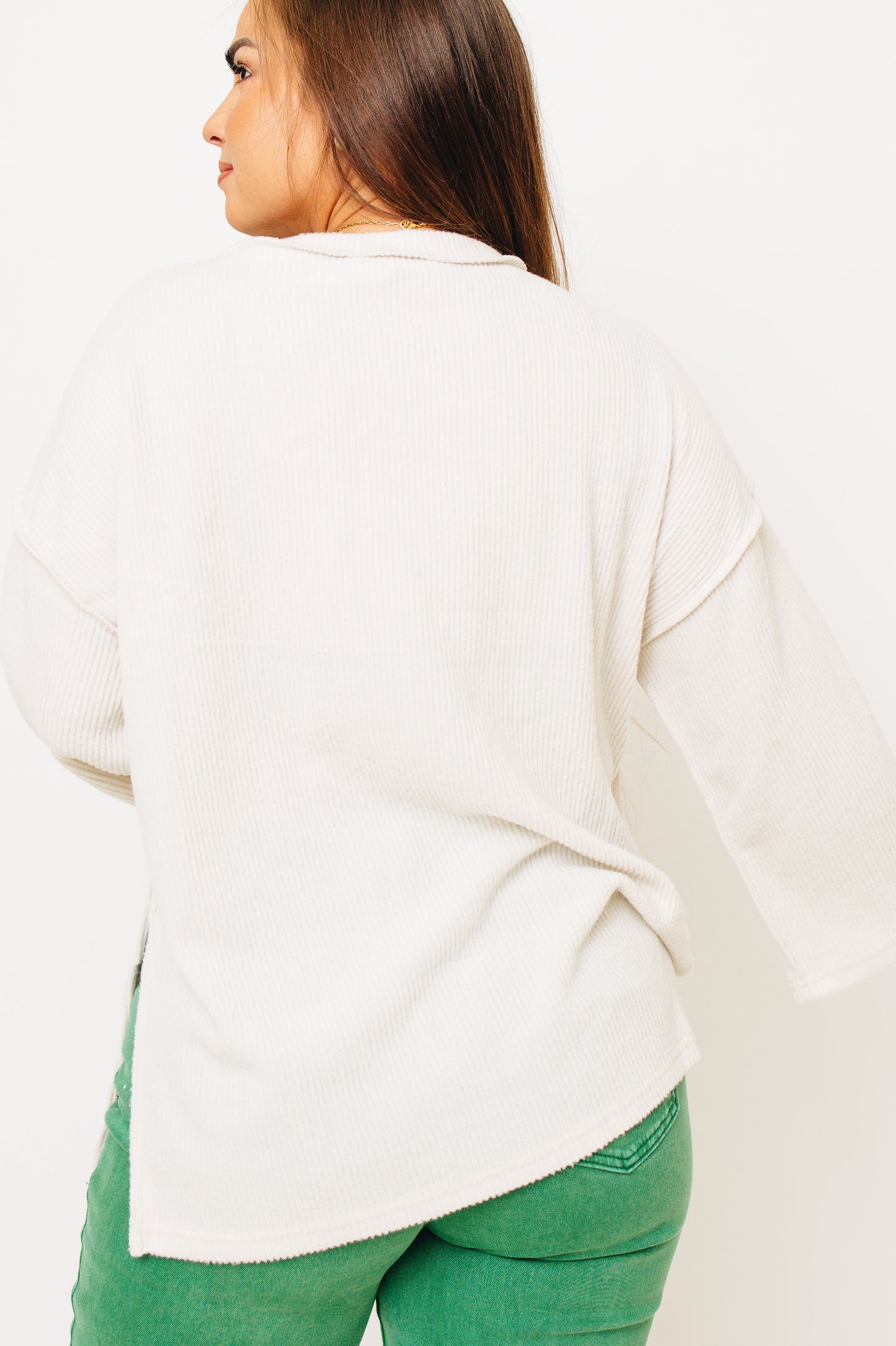 Doorbuster - Classic Hacci Henley Sweater (S to XL)