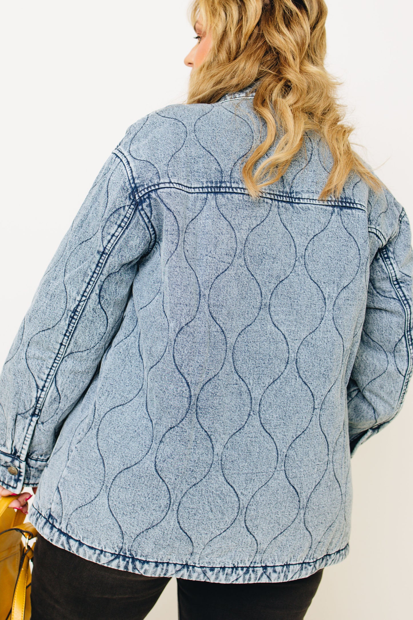 Denim Quilted Artistry Jacket (S-XL)