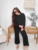 Knit Sweat Top and Pants Lounge Set (S-L)