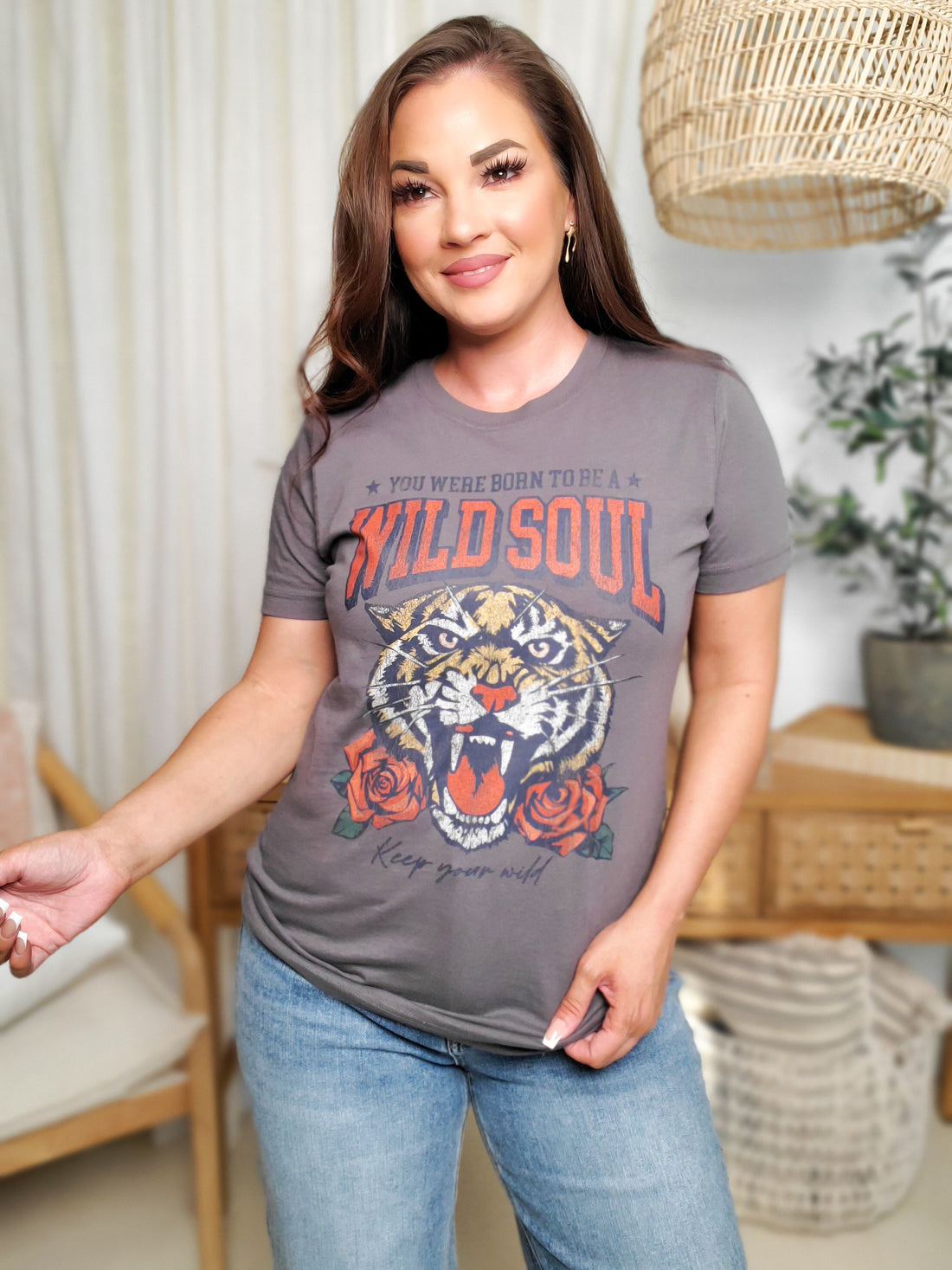 Wild Soul Tiger Mask Basic Graphic Tee (S-XL)