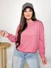 Stormi Soft Melange Round Neck Pullover Top (S-XL)