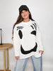 Main Character Contrast Drop Shoulder Long Sleeve Sweater (S-XL)