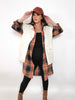 Mandy Plaid Collared Neck Long Sleeve Versatile Shirt Dress