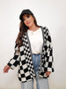 The Betty Quirky Plaid  Cardigan S-XL