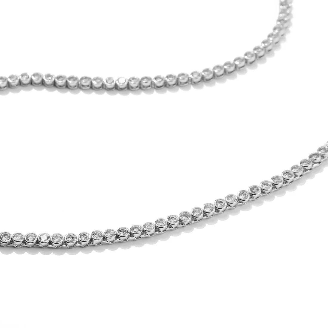 Pre-sale - Silver Diamond Tennis Necklace