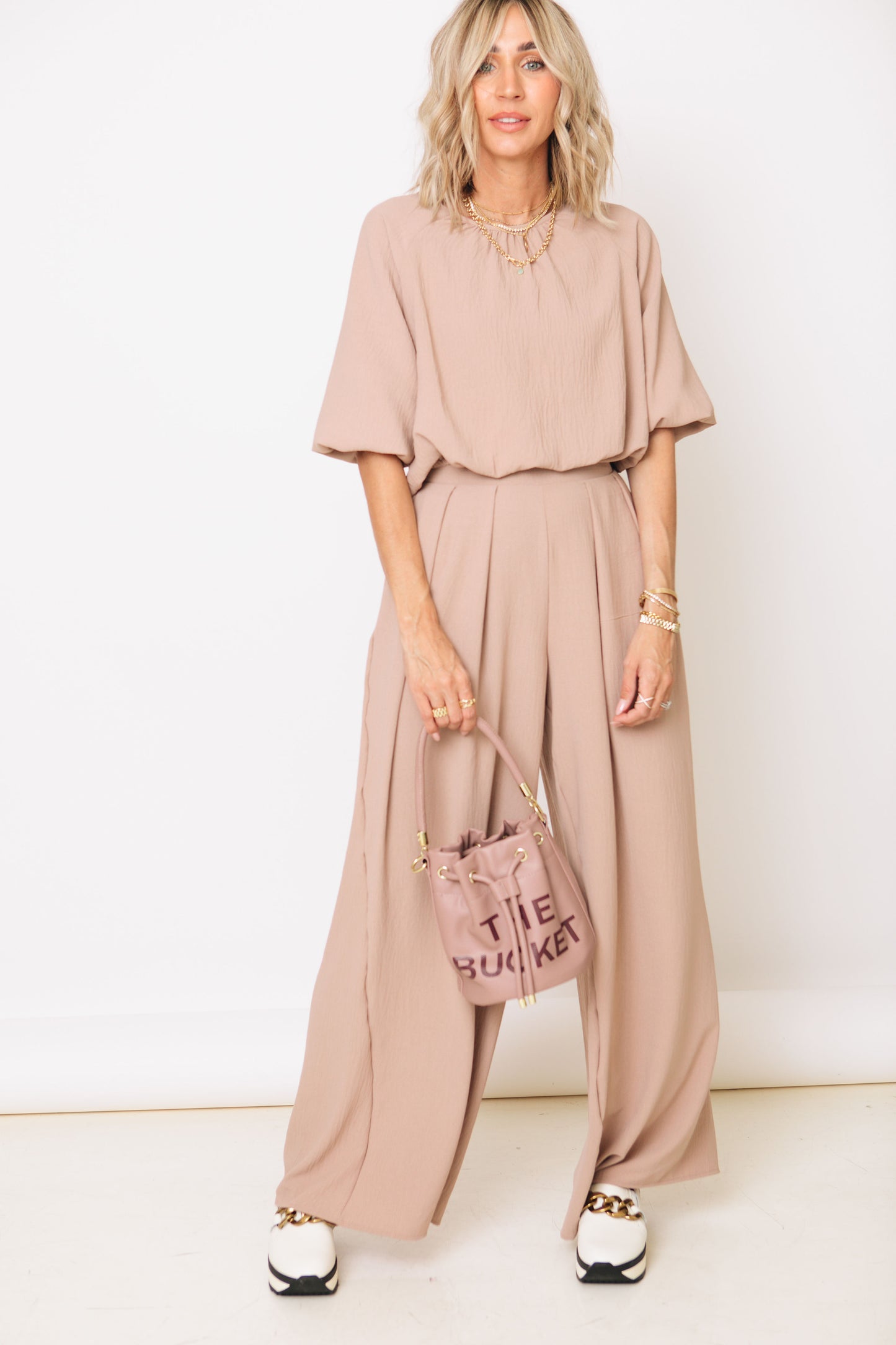 Olivia Perfectly Pleated Wide Leg Pants (Part of Set S-3XL)