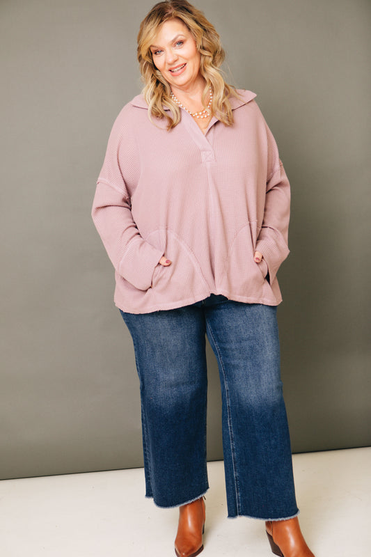 Lilac Flattery Pullover Sweater Top (S-3XL)