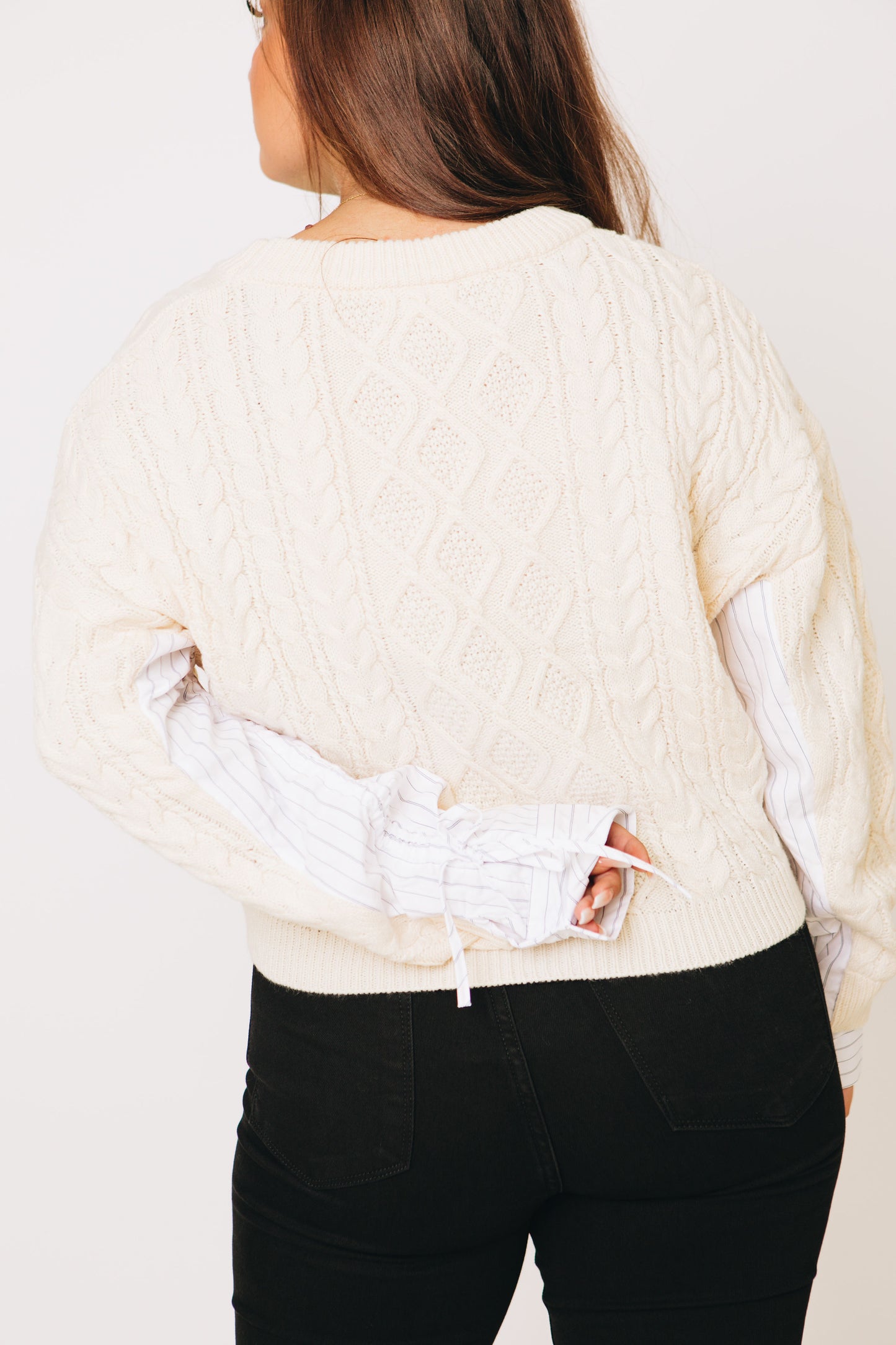 Aria Cable Knit Sweater (S-L)