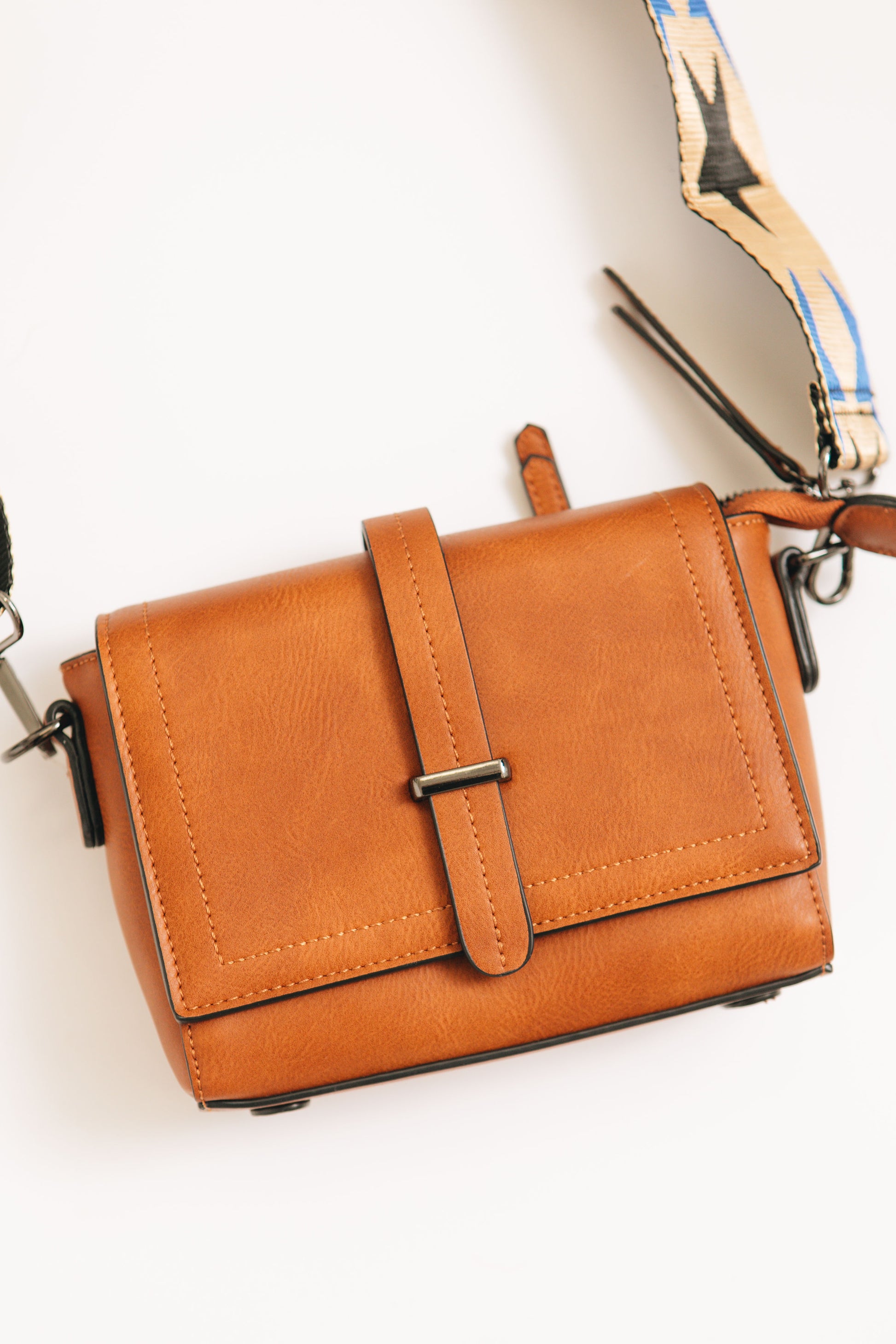 Small Leather Square Crossbody Bag