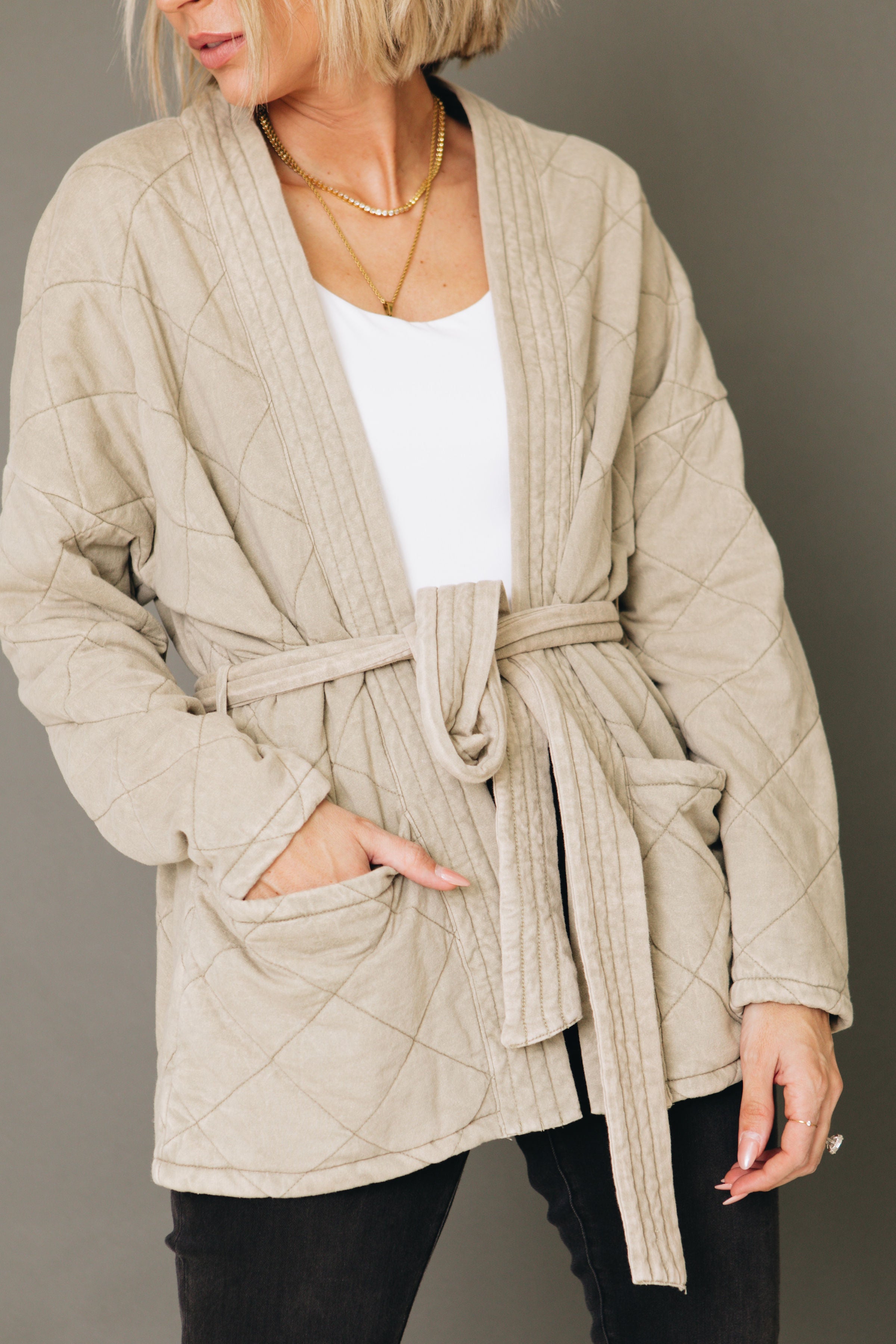 Nurture Nest Quilted Cardigan (S-L)