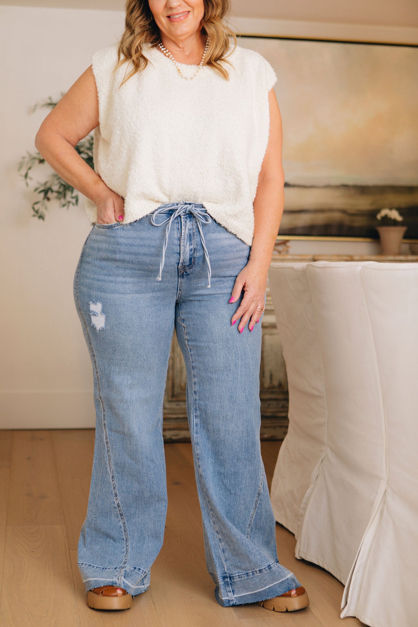 Pre-sale Opens 2/20- Pinky Promise High Rise Wide LegJeans (0-15)