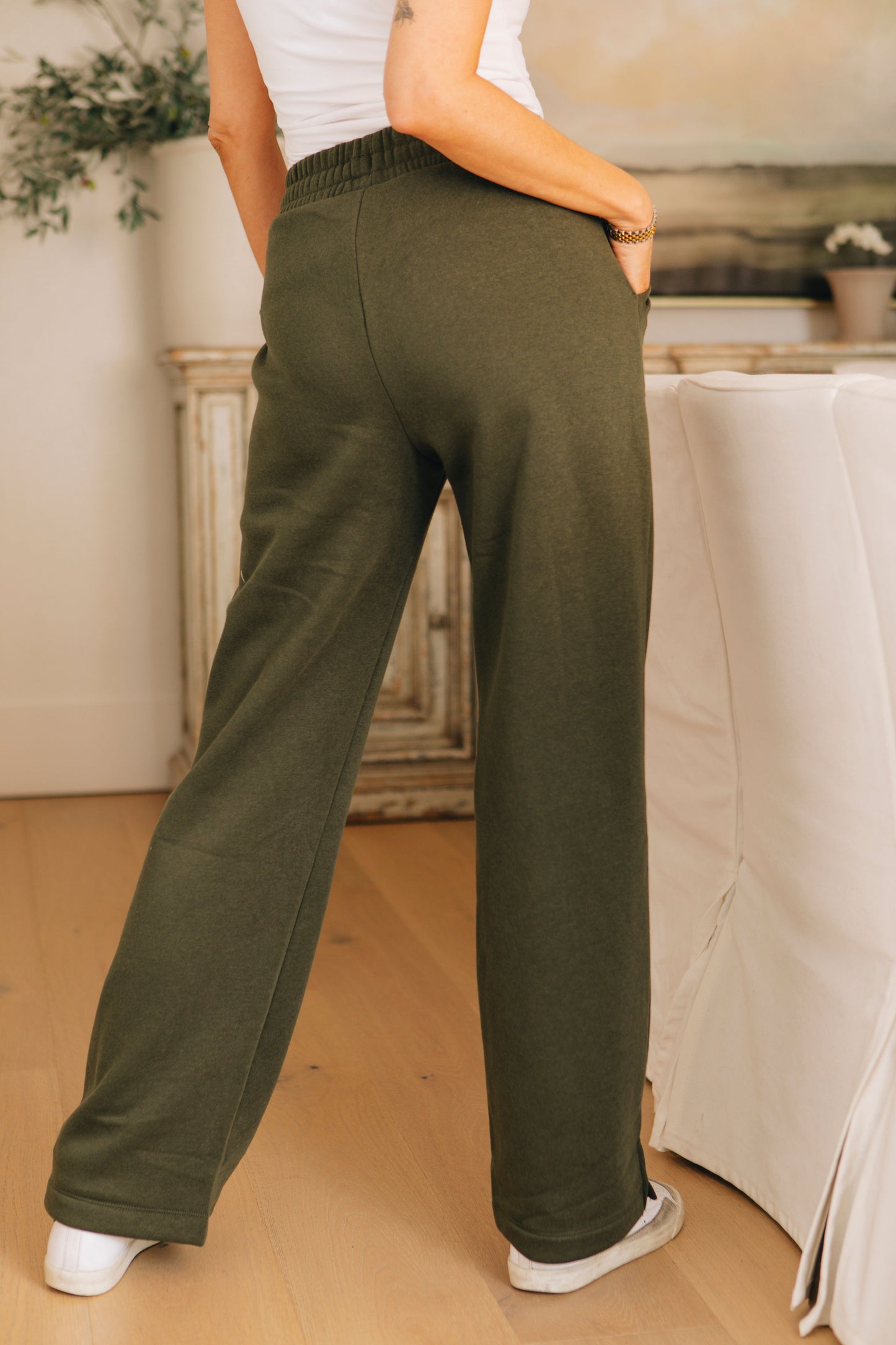 Tone-Up French Terry Straight Leg Pants (Part of Set S-3XL)