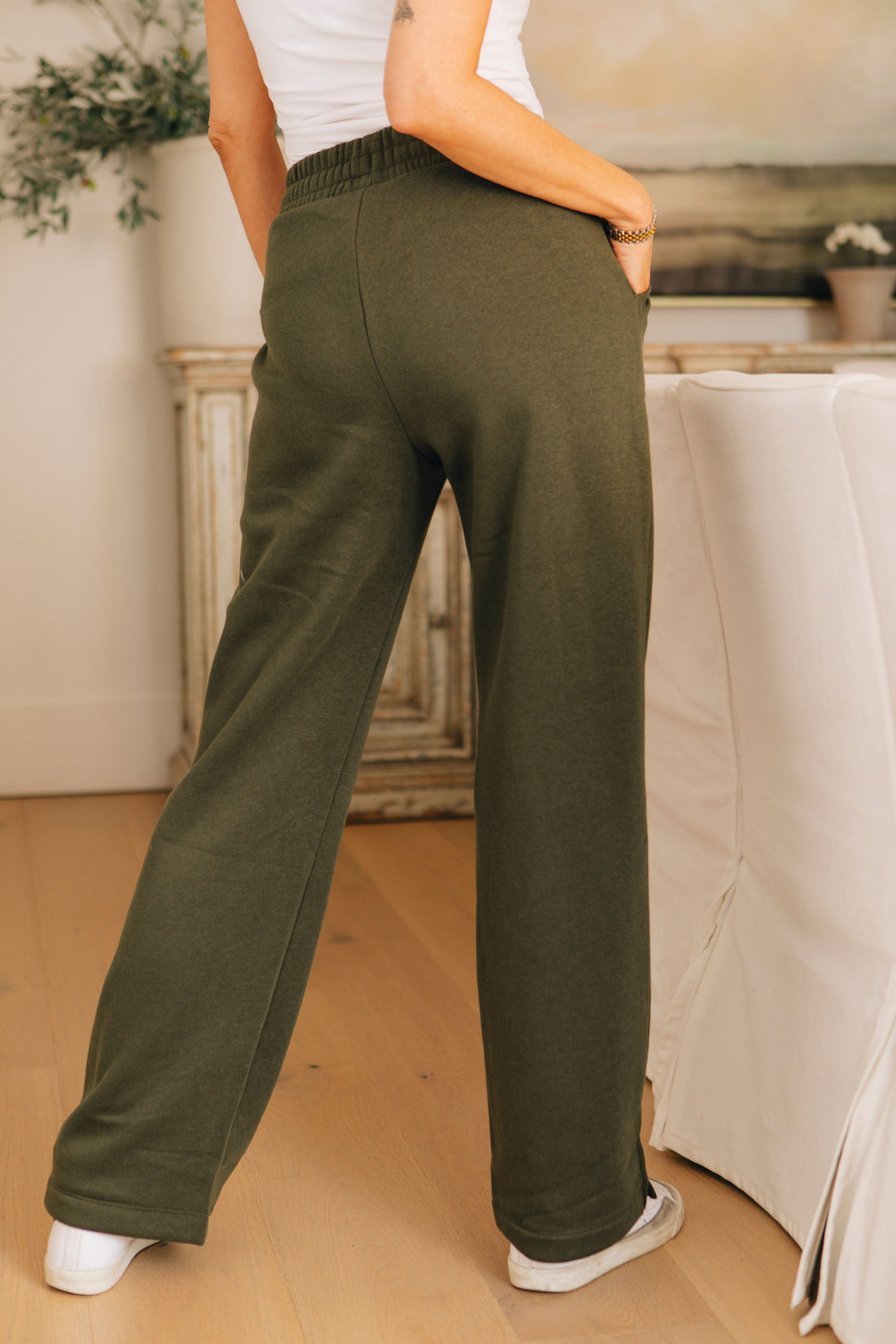 Tone-Up French Terry Straight Leg Pants (Part of Set S-3XL)