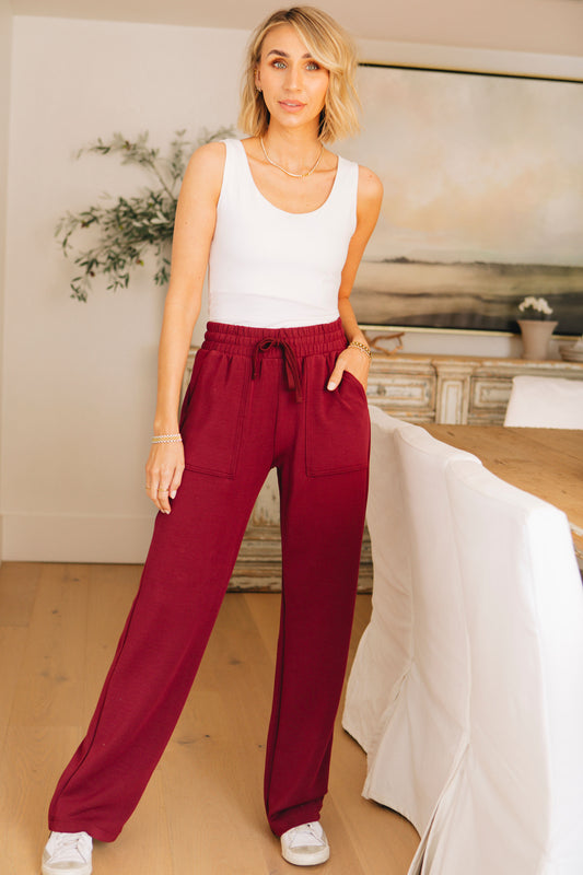 Lounge Day Straight Leg Pants with Pockets (S-3XL)
