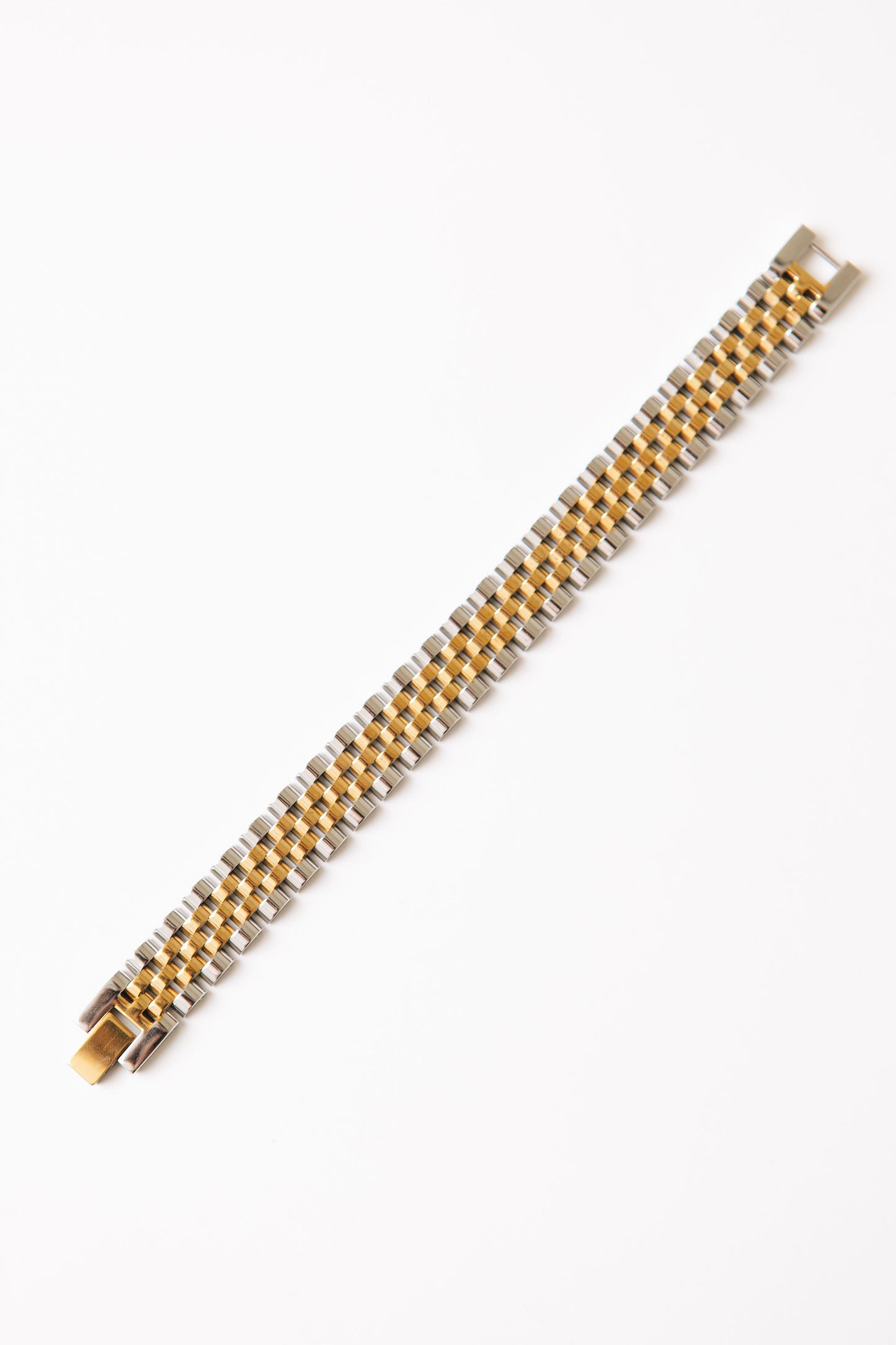 RESTOCKED 9/11 - Yura - Woven Gold Silver Watch Chain Waterproof Bracelet (6.5"/7")