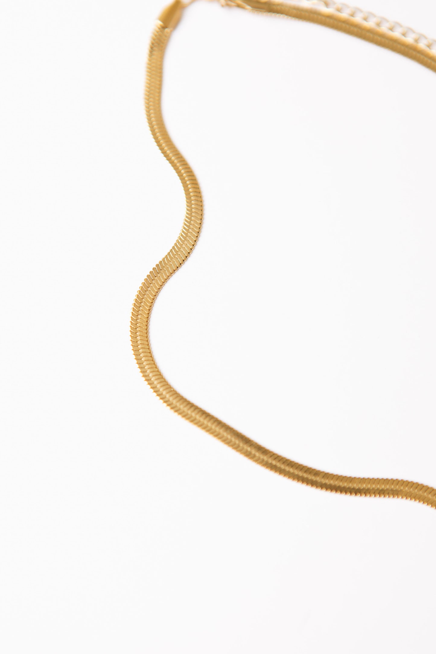 Agapi - Snake Chain Waterproof Necklace (14")