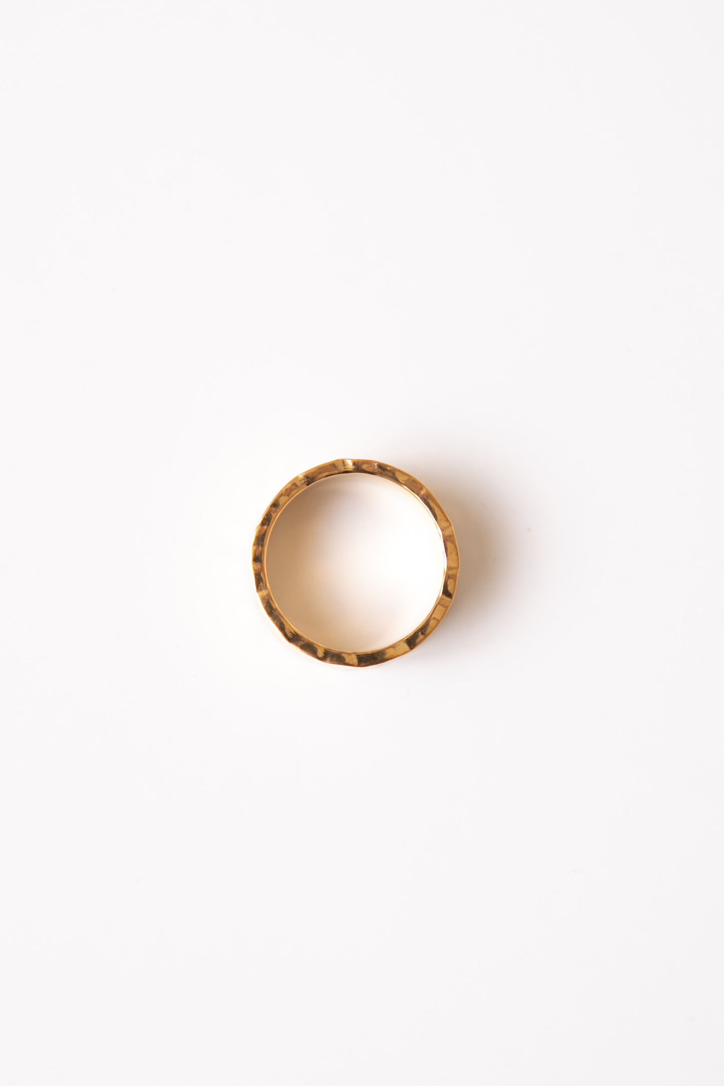 Ankareeda - Hammered Gold Band Waterproof Ring