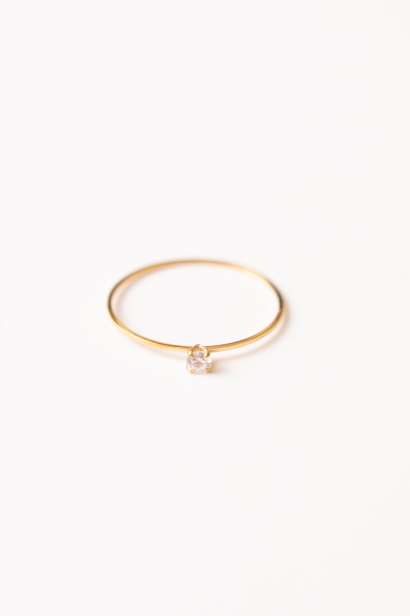 RESTOCKED 9/11 - Ana - Dainty Solitaire Gold Waterproof Band