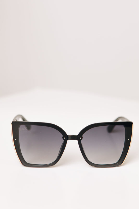 Athena Lightweight Black Frame Sunglasses (OS)