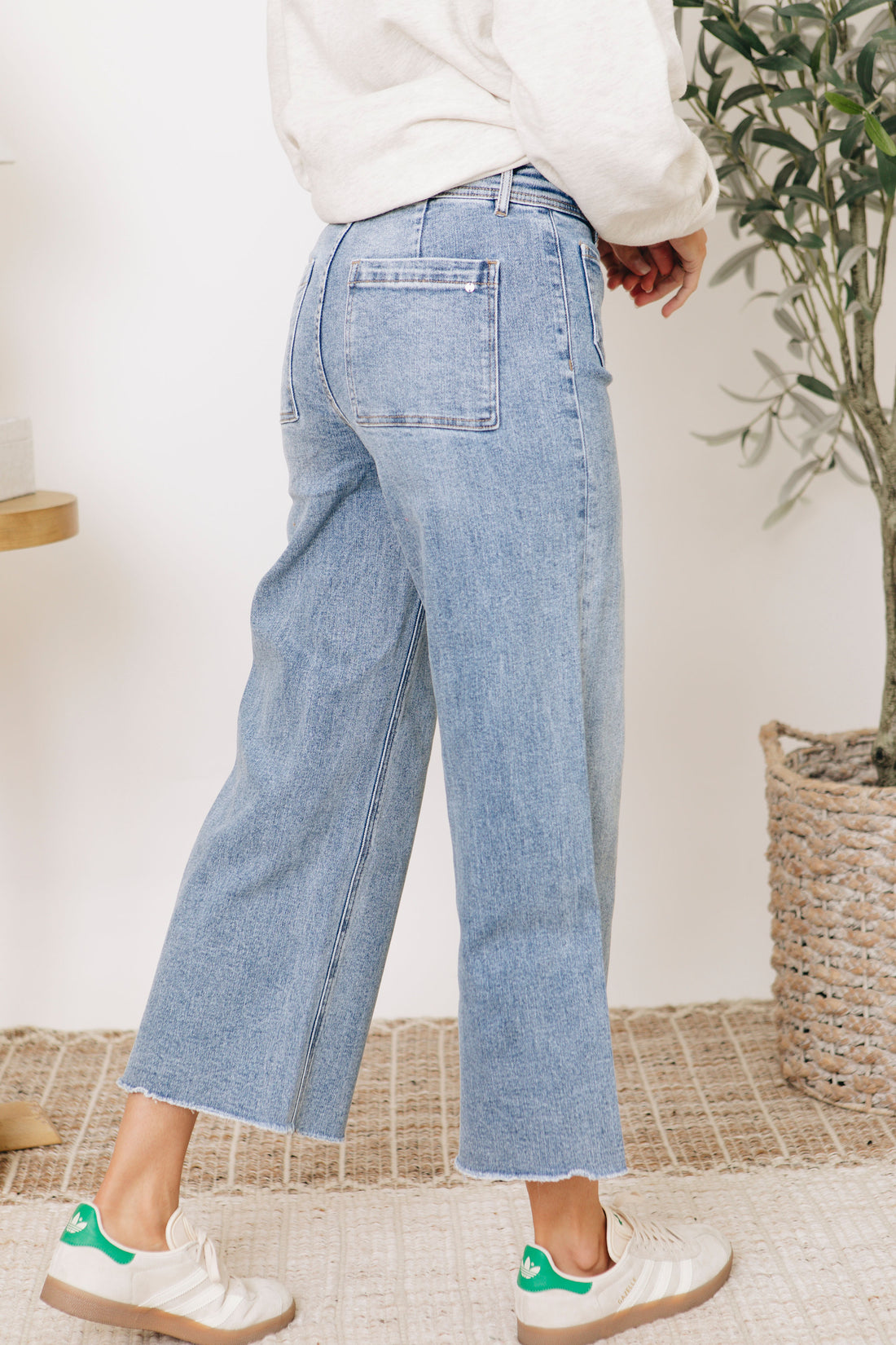 RESTOCKED - Mica Trendsetter Cropped Wide Leg Jeans (0-22W)