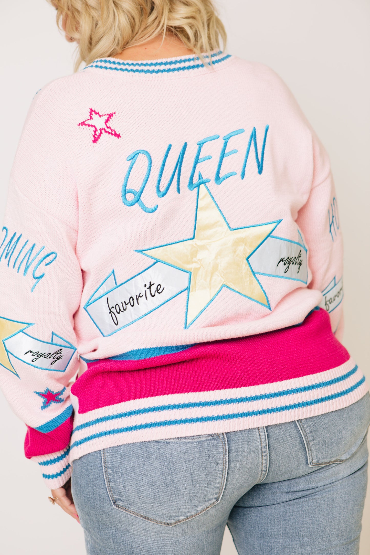 Homecoming Queen Patch Cardigan (Fits S-2XL)