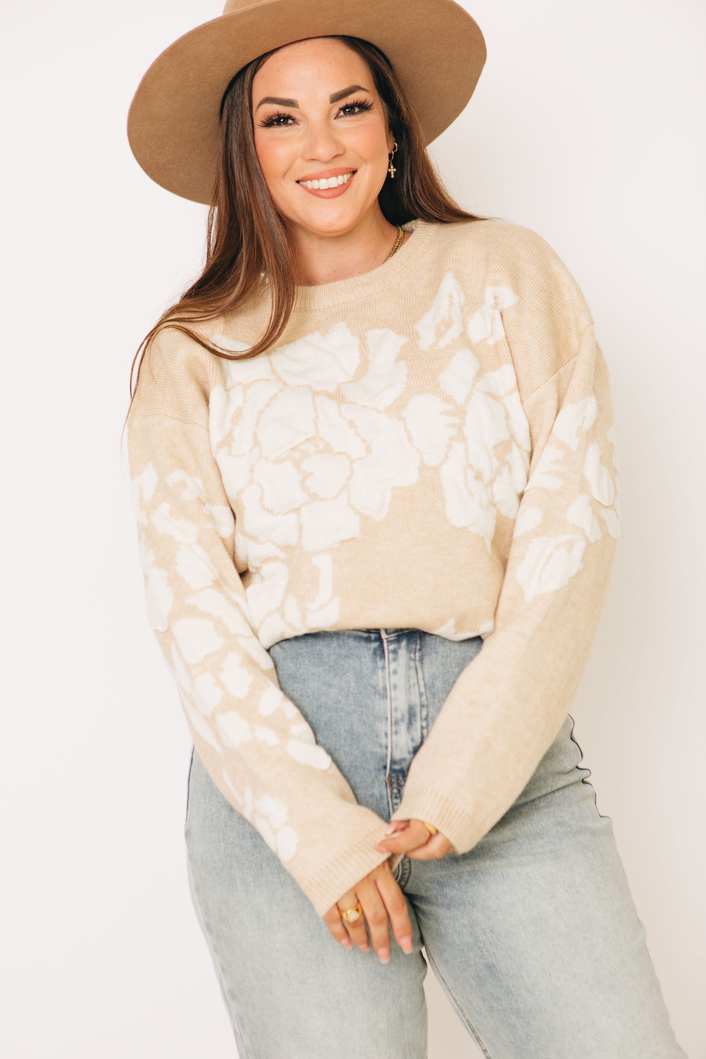 Mae Floral Print Sweater (S-2XL)