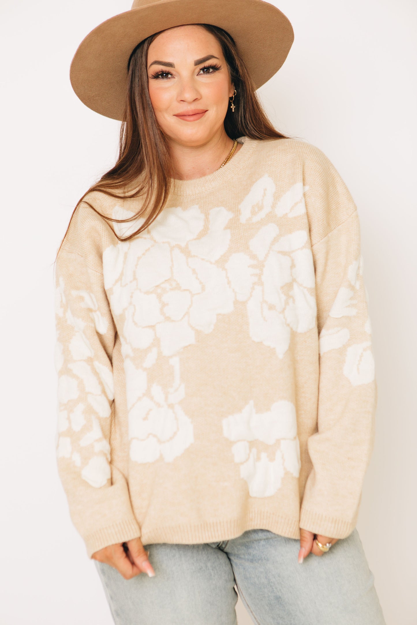 Mae Floral Print Sweater (S-2XL)