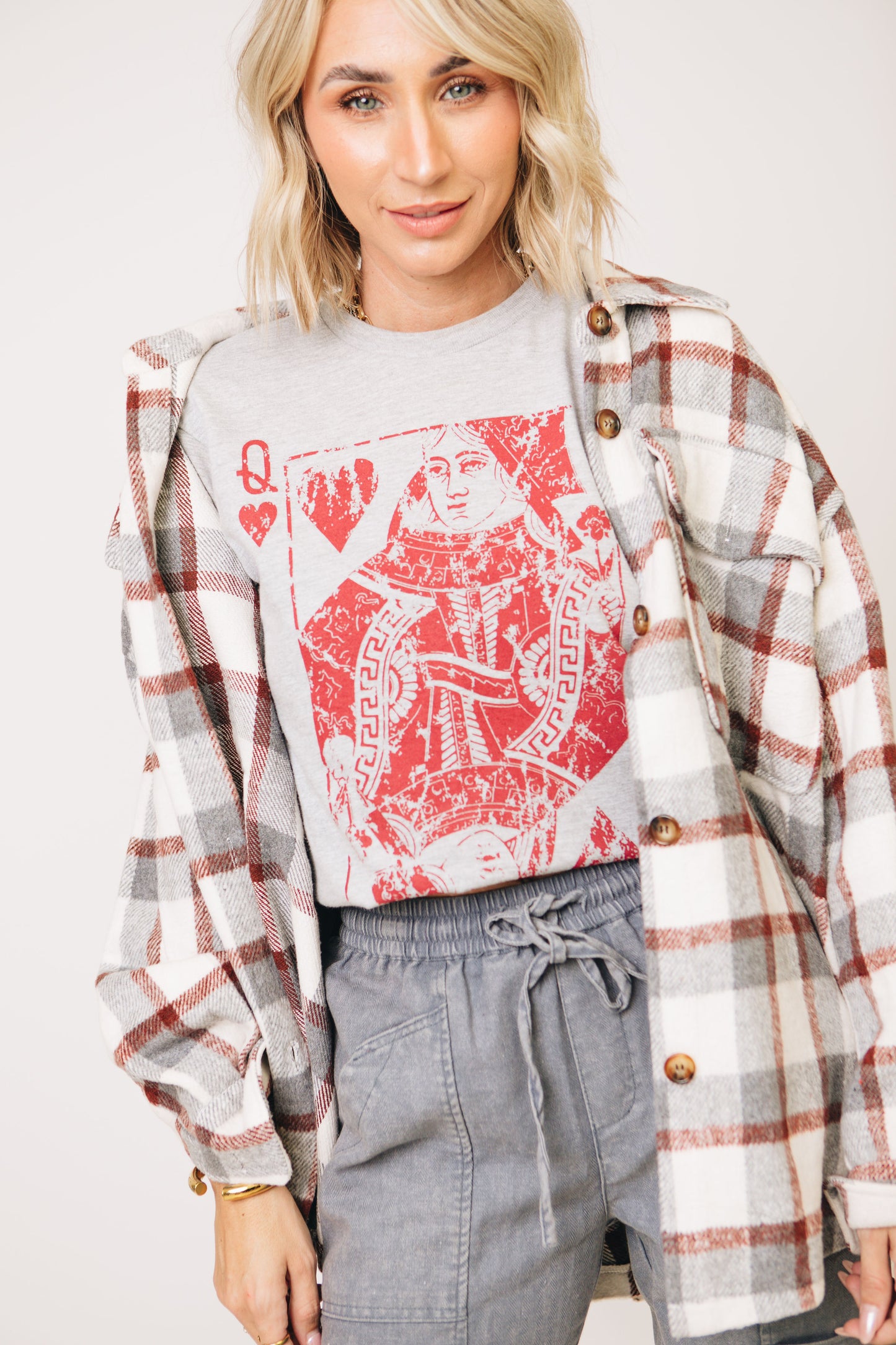 Red Queen of Hearts Graphic Top (S-3XL)