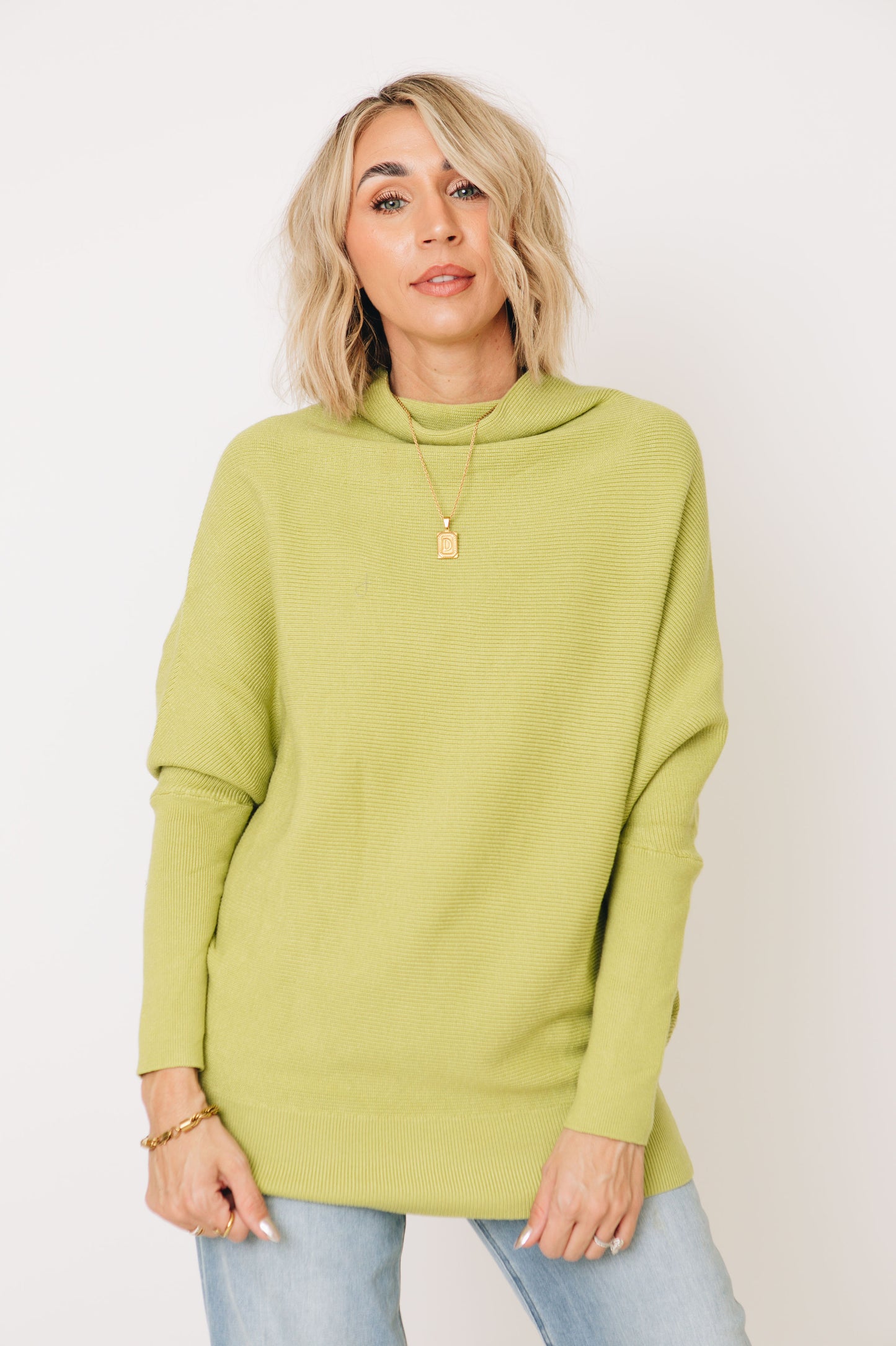 Zingy Turtle Neck Loose Fit Sweater (S-L)