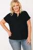 Short Sleeve Solid Knit Top (S-3XL)