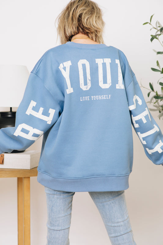 Be Yourself Oversized Sweatshirt (S-3XL)