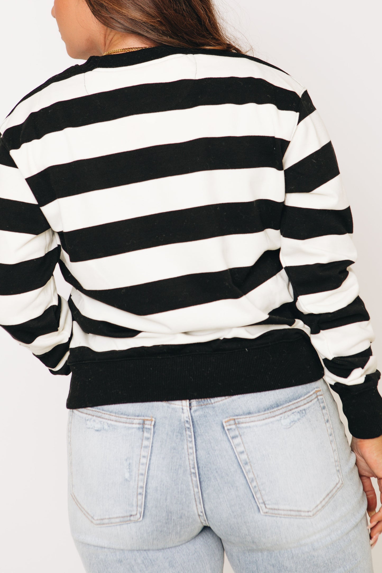 Love Stripe Graphic Sweatshirt (S-L)