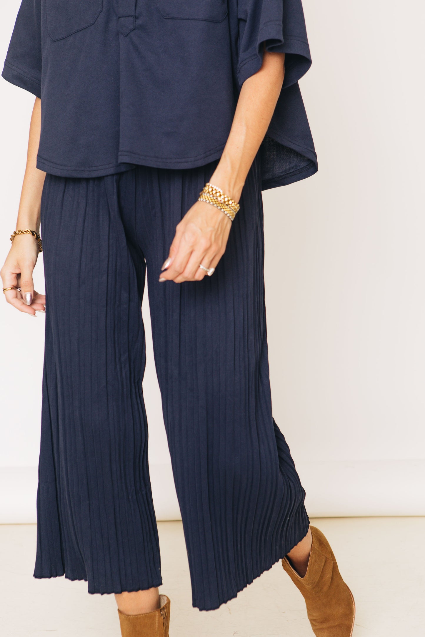 Midnight Majesty Relaxed Wide Leg Pant (Part of Set S-L)