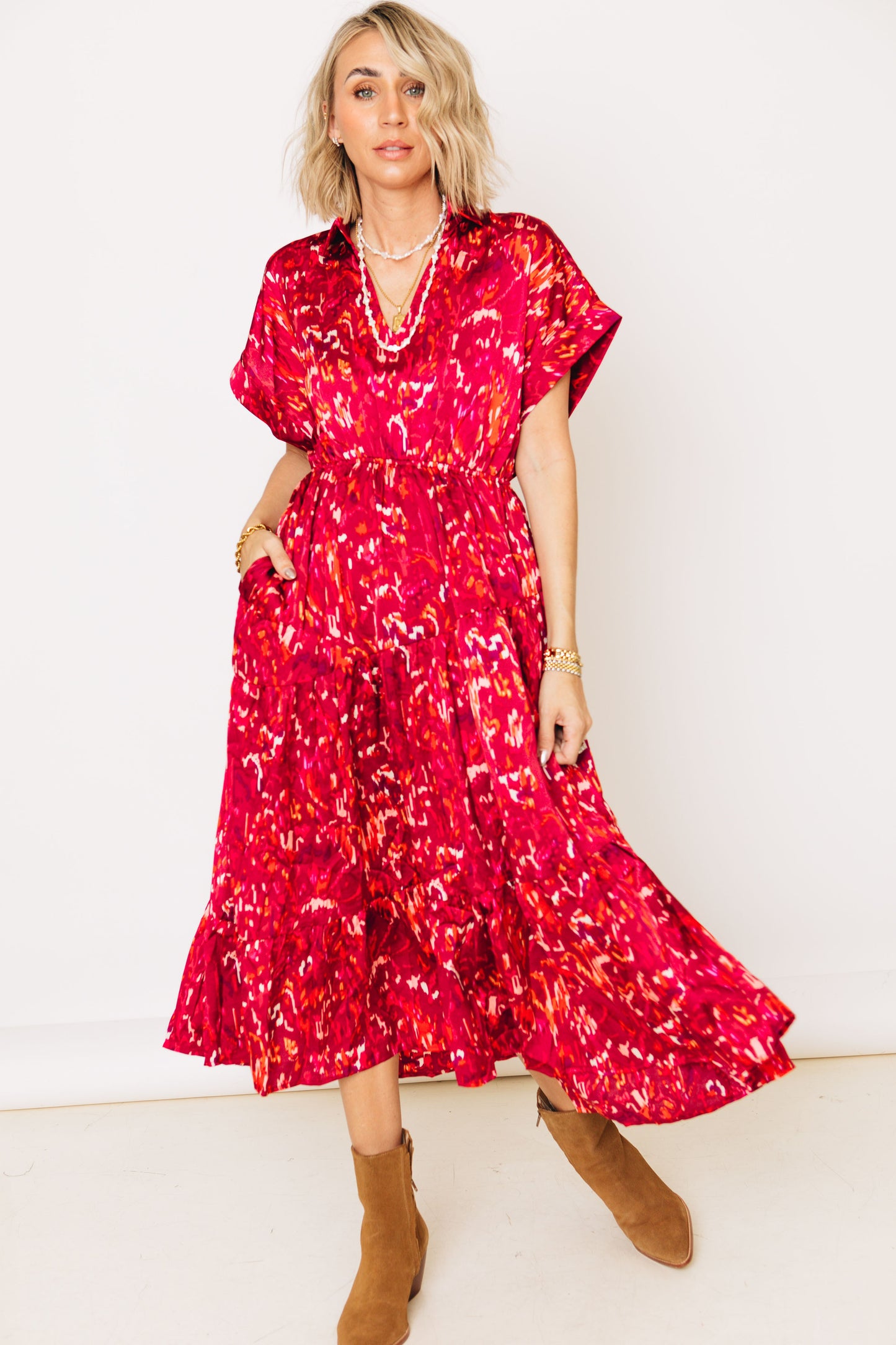 Dazzling Raspberry Maxi Dress (S-L)