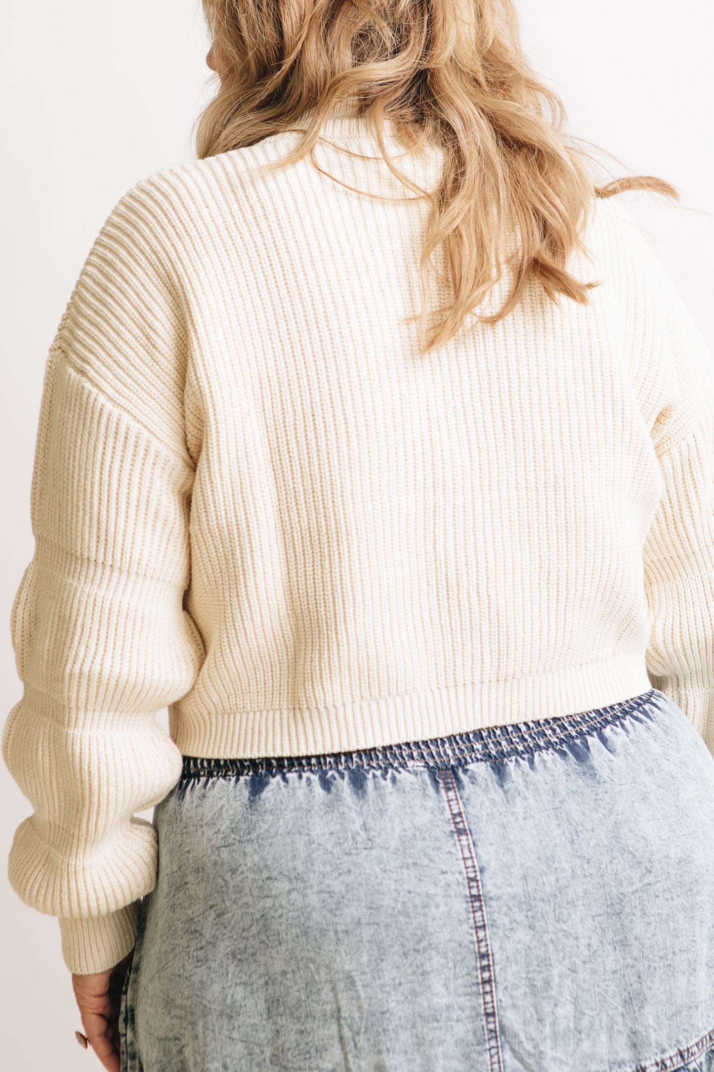 Vanilla Luxe Ribbed Knit Sweater Top (S-L)