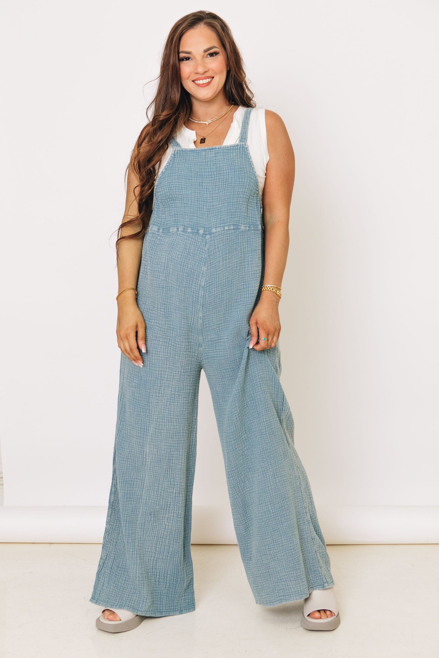 You're Mine Mineral Washed Overalls (S-3XL)