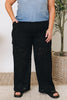 High Waisted Eyelet Woven Cargo Pants (S-3XL)