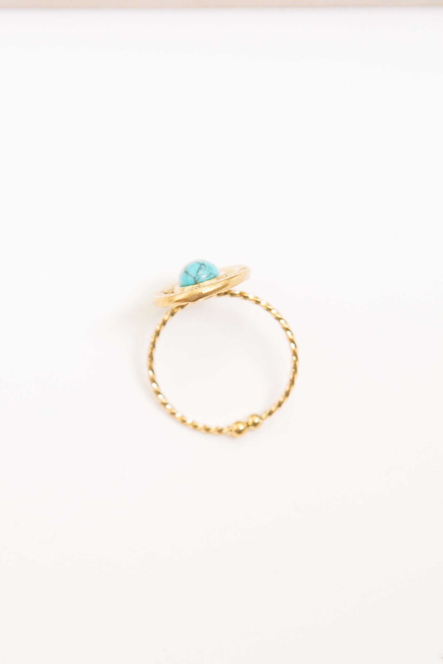 Blue Oval Stone Ring