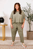 A Slouchy Silhouette with Swingy Top and Pants (S-L)