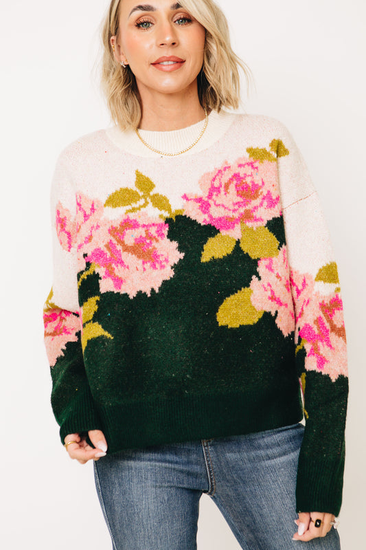 Blossom Breeze Floral Sweater (S-L)