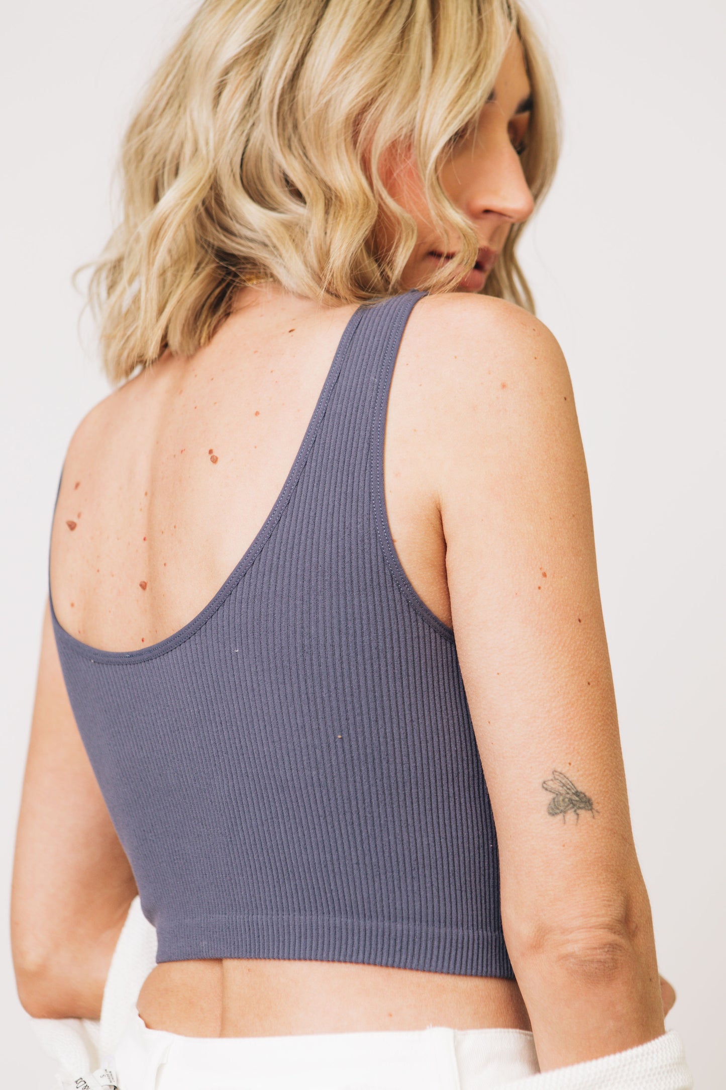 Ribbed Detailed Cami Tank Top (S-L)