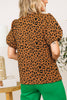 Leopard Print Textured Knit Top (S-3XL)